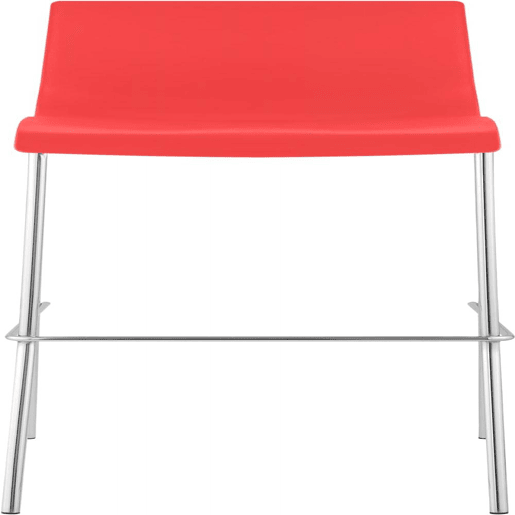 Pack de 2 Taburetes de Bar Hover de Plástico Rojo 48X43X100 cm Pack de 2 Taburetes de Bar Hover de Plástico Rojo 48X43X100 cm