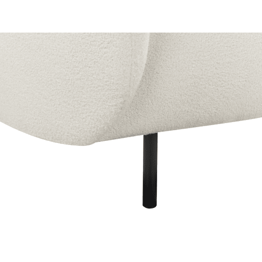 Beliani Sofá de 3 lugares Bouclé LOEN