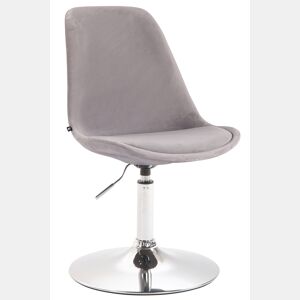 Silla Comedor Maverick En Terciopelo Gris 57X48X76 cm