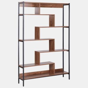 Estante com 6 prateleiras DAVEN 180 cm Castanho