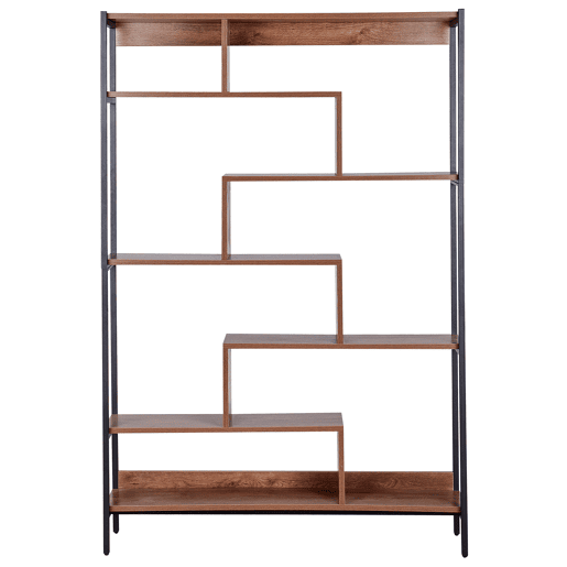 Estante com 6 prateleiras DAVEN 180 cm Castanho
