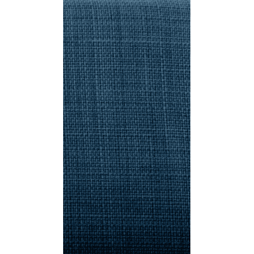 Silla de comedor Belfort de tela Azul 50X40X90 cm