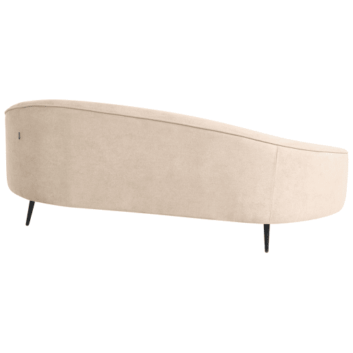 Sofá SAVAR Bouclé Creme 3 lugares Sofá SAVAR Bouclé Creme 3 lugares