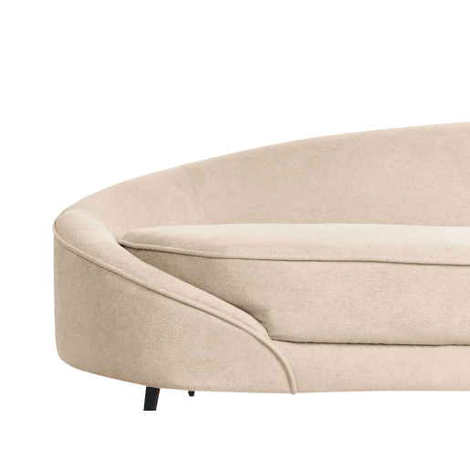 Sofá SAVAR Bouclé Creme 3 lugares Sofá SAVAR Bouclé Creme 3 lugares