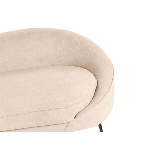 Sofá SAVAR Bouclé Creme 3 lugares Sofá SAVAR Bouclé Creme 3 lugares