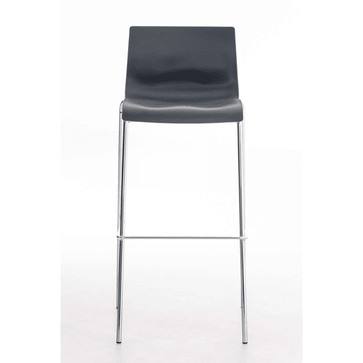 Pack de 2 Taburetes de Bar Hover de Plástico Gris 48X43X100 cm Pack de 2 Taburetes de Bar Hover de Plástico Gris 48X43X100 cm