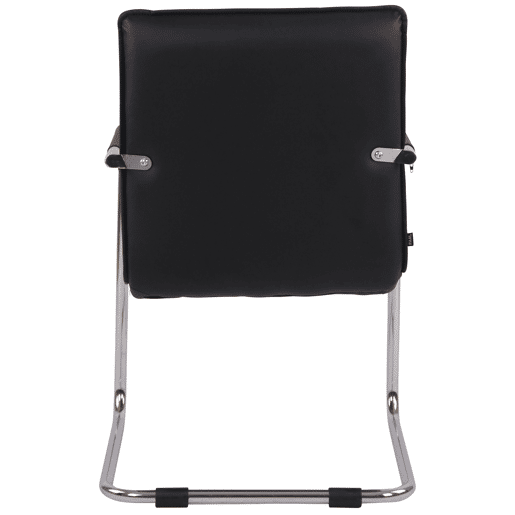 Silla De Conferencia Gandia En Cuero Sintético Simil cuero Negro 64X57X89 cm