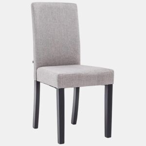 Silla de Comedor Ina en Tela Gris claro 47X41X91 cm