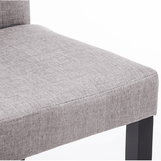 Silla de Comedor Ina en Tela Gris claro 47X41X91 cm