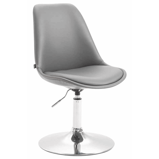 Silla De Comedor Maverick Simil cuero Gris 57X48X76 cm