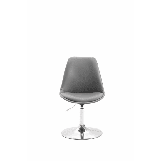 Silla De Comedor Maverick Simil cuero Gris 57X48X76 cm