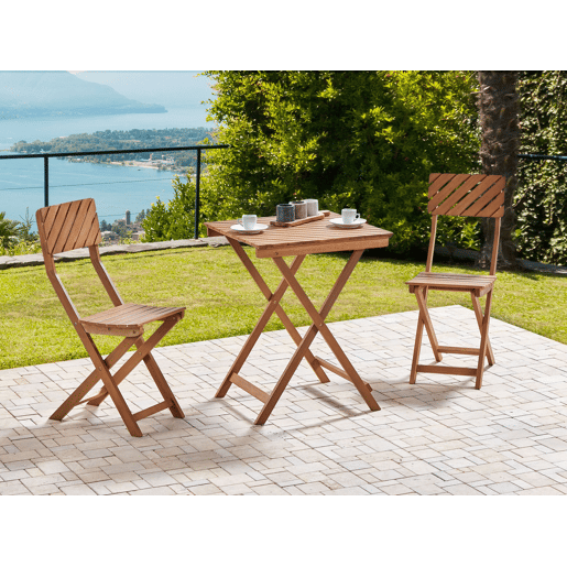 Conjunto de varanda Dobrável ARDORE Madeira de eucalipto Castanho