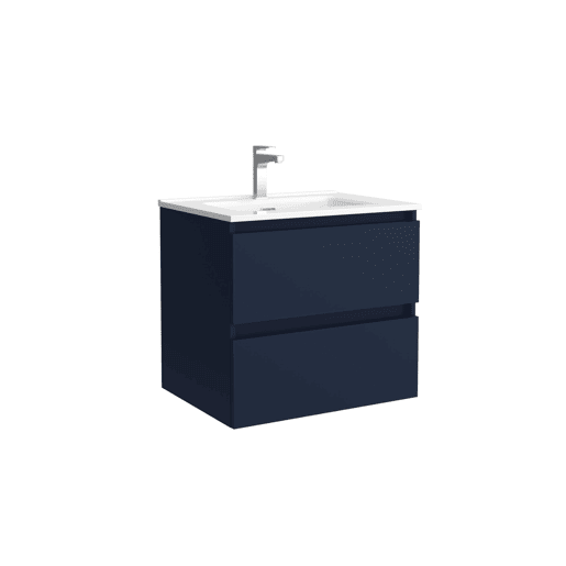 Móveis de banheiro Bequia 70cm + pia de cerâmica |Cor azul acetinado|70x45x54 Móveis de banheiro Bequia 70cm + pia de cerâmica |Cor azul acetinado|70x45x54
