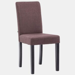 Silla de Comedor Ina en Tela Marrón 47X41X91 cm