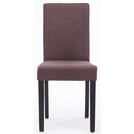 Silla de Comedor Ina en Tela Marrón 47X41X91 cm