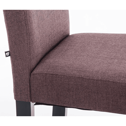 Silla de Comedor Ina en Tela Marrón 47X41X91 cm