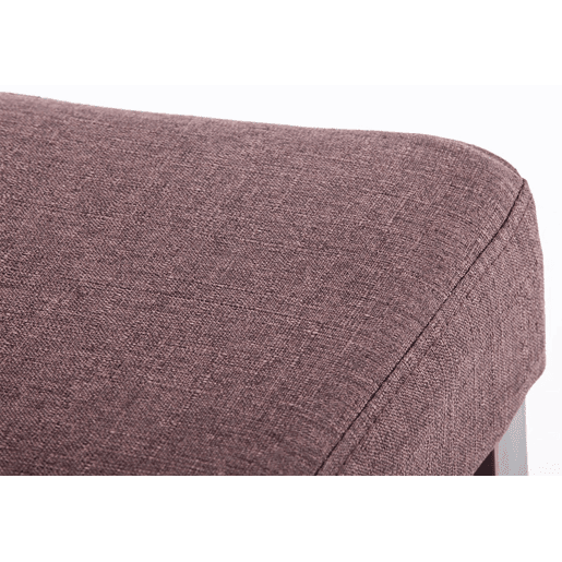 Silla de Comedor Ina en Tela Marrón 47X41X91 cm