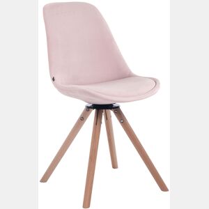 Silla Troyes Rund En Terciopelo Rosado 56X48X84 cm