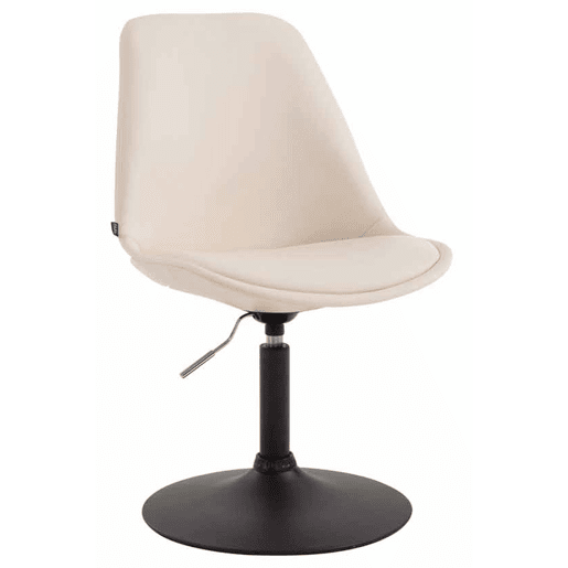 Silla De Comedor Maverick Simil cuero Crema 57X48X76 cm