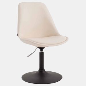 Silla De Comedor Maverick Simil cuero Crema 57X48X76 cm