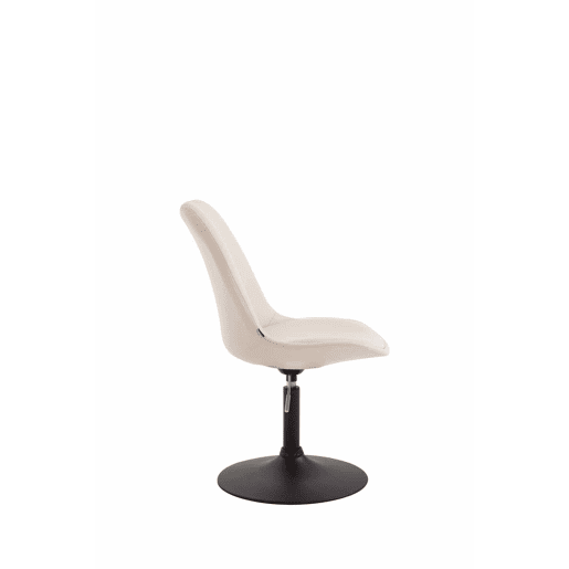 Silla De Comedor Maverick Simil cuero Crema 57X48X76 cm