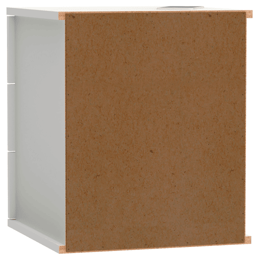 Briebe Serenade Mesa de Cabeceira com 3 Gavetas, Mesinha de Quarto 48,5x41x 40 cm (altura x largura x profundidade), , Branco