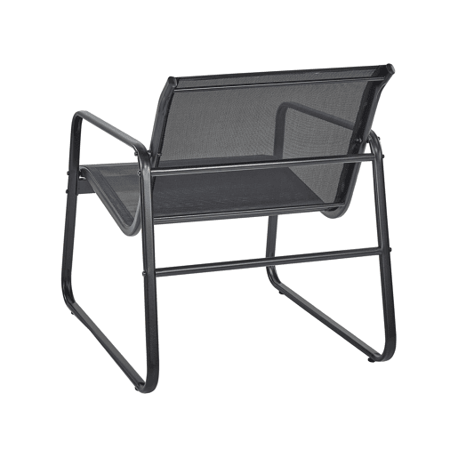 Conjunto de jardim com mesa 4 lugares BARREA Metal Preto