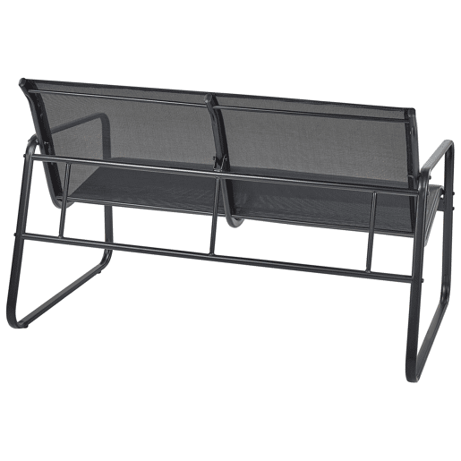 Conjunto de jardim com mesa 4 lugares BARREA Metal Preto