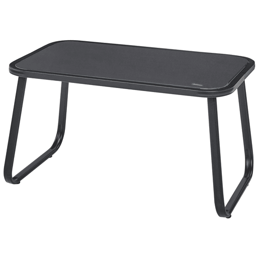 Conjunto de jardim com mesa 4 lugares BARREA Metal Preto