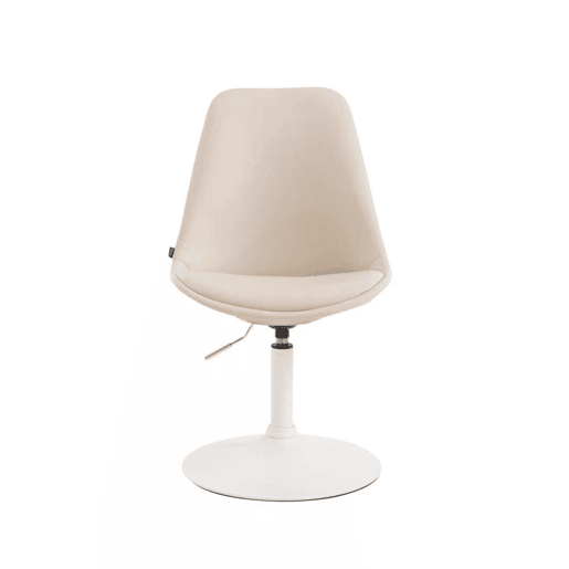 Set de 4 sillas Lounge Maverick en polipiel Simil cuero Crema 57X48X76 cm