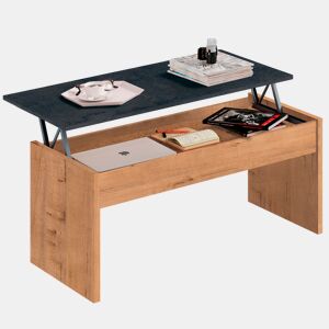 Briebe Opal Mesa de Centro Elevável, Sala de Jantar, Sala de Estar, Mesinha Baixa para Sofá, 47x100x50cm 58x100x50cm, , Madeira