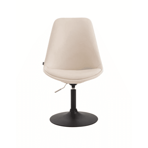 Set de 4 sillas Lounge Maverick en polipiel Simil cuero Crema 57X48X76 cm