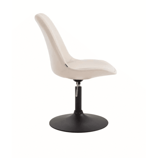 Set de 4 sillas Lounge Maverick en polipiel Simil cuero Crema 57X48X76 cm