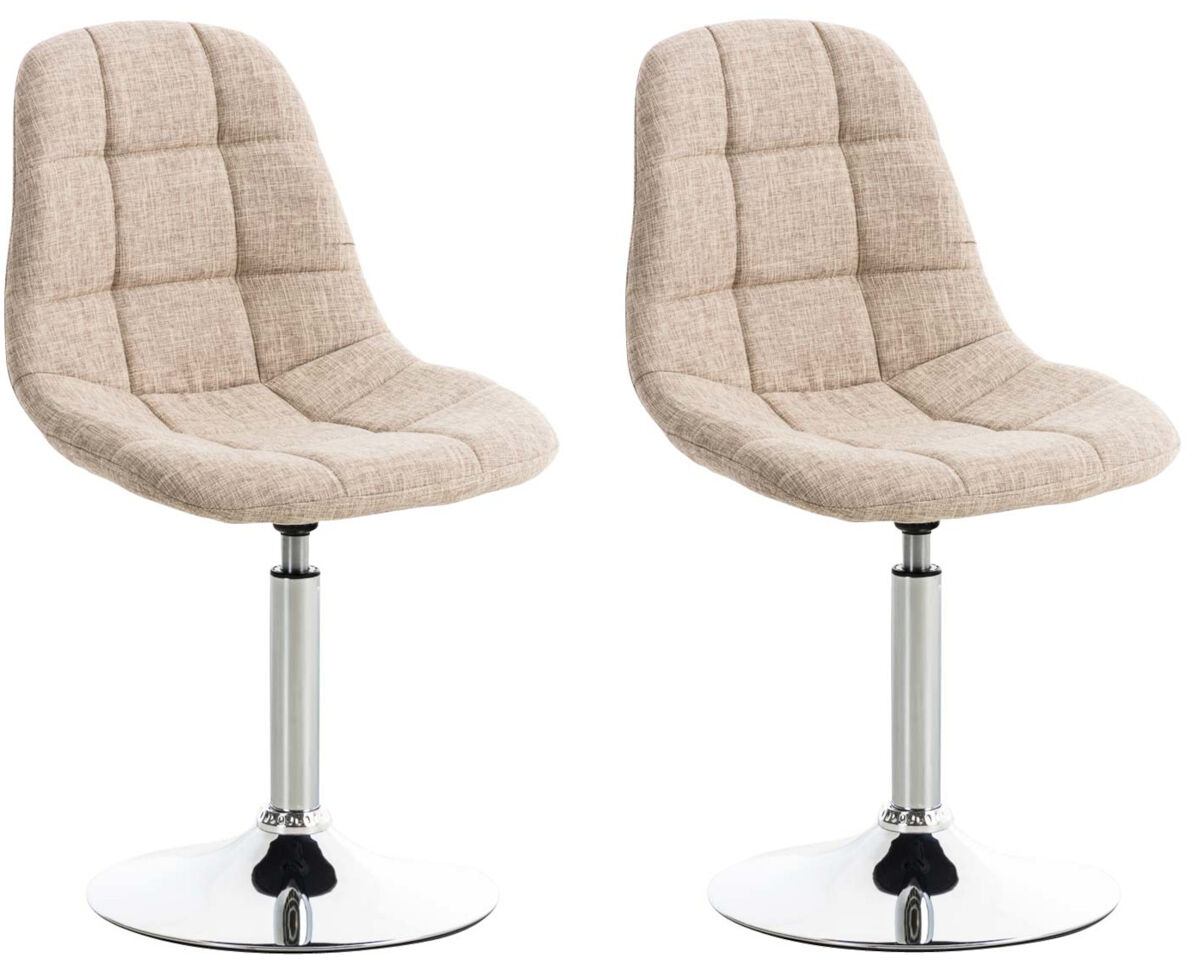 Set De 2 Silla de oficina - Emil - Tela