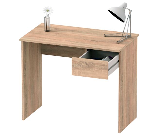 Briebe nova escritorio, mesa de ordenador 75x90x50cm, 1 cajón, oficina, habitación juvenil, desk, , madera