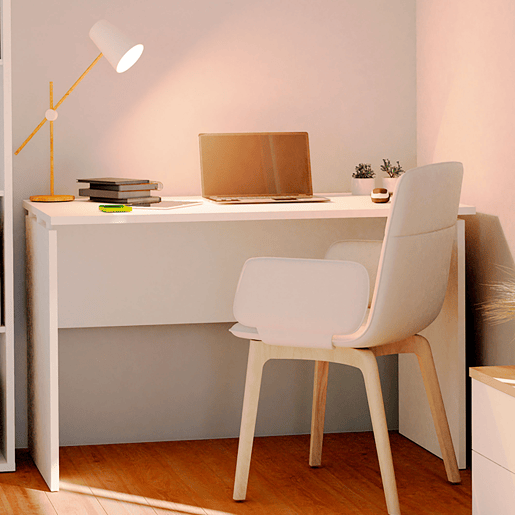 Briebe Zenith Mesa de Escritório, Escrivaninha Computador, Secretária Estudo 76x120x68cm, Quarto, , Branco Briebe Zenith Mesa de Escritório, Escrivaninha Computador, Secretária Estudo 76x120x68cm, Quarto, , Branco
