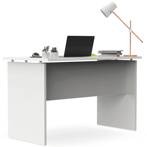 Briebe Zenith Mesa de Escritório, Escrivaninha Computador, Secretária Estudo 76x120x68cm, Quarto, , Branco Briebe Zenith Mesa de Escritório, Escrivaninha Computador, Secretária Estudo 76x120x68cm, Quarto, , Branco