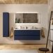 Mueble Baño BEQUIA 4caj. Lavabo Toscana 2 pozas Carga Mineral 140 Mueble Baño BEQUIA 4caj. Lavabo Toscana 2 pozas Carga Mineral 140 Azul