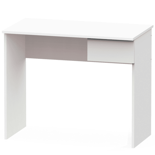 Briebe Nova Escrivaninha, Mesa de Computador 75x90x50cm, 1 Gaveta, Escritório, Quarto Juvenil, , Branco