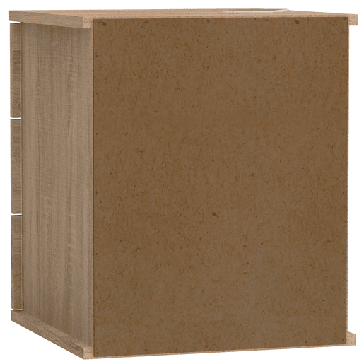 Briebe Serenade Mesa de Cabeceira com 3 Gavetas, Mesinha de Quarto 48,5x41x 40 cm (altura x largura x profundidade), , Madeira