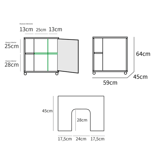 Briebe Esencia Móvel de Banheiro Sob Pia, Armário Auxiliar para Lavatórios com ou sem Pedestal 64x59x45 cm, Espaço Armazenamento, , Branco