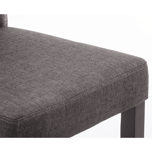 Silla de Comedor Ina en Tela Gris oscuro 47X41X91 cm