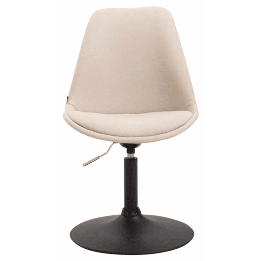 Set de 4 sillas de comedor Maverick en tela Crema 57X48X76 cm