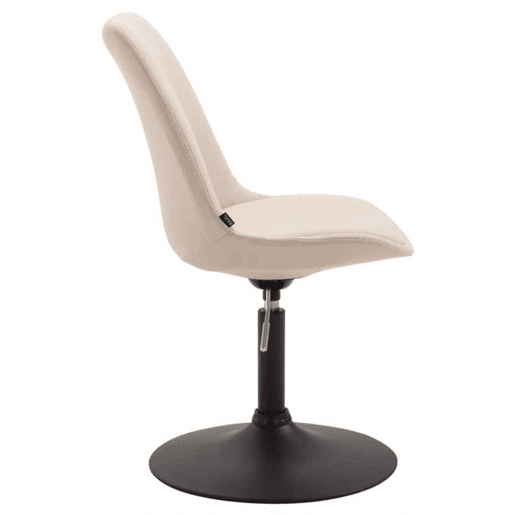 Set de 4 sillas de comedor Maverick en tela Crema 57X48X76 cm