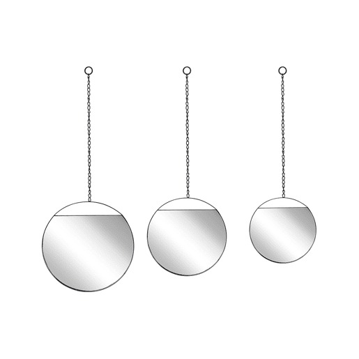 Espelho ODOS 332924 cm 807569 cm Metal Preto