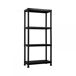 Estantería de Resina con 4 Baldas Thinia Home Estantería de Resina con 4 Baldas Thinia Home Negro