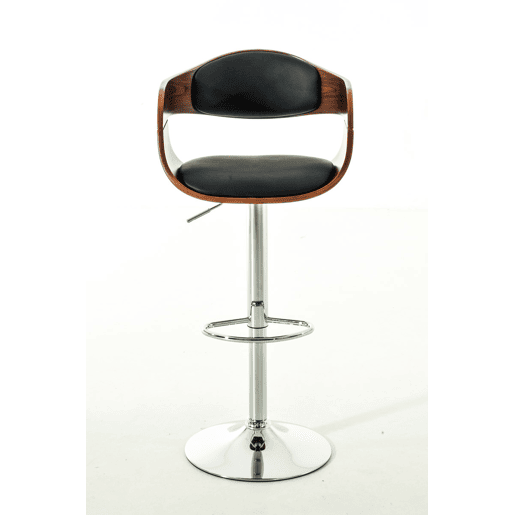 Set De 2 Taburetes Kingston En Simil Cuero Nogalnegro 48X50X88 cm