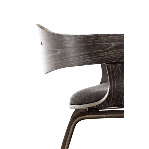 Silla De Visita Kingston En Tela Grisgris oscuro 46X49X73 cm