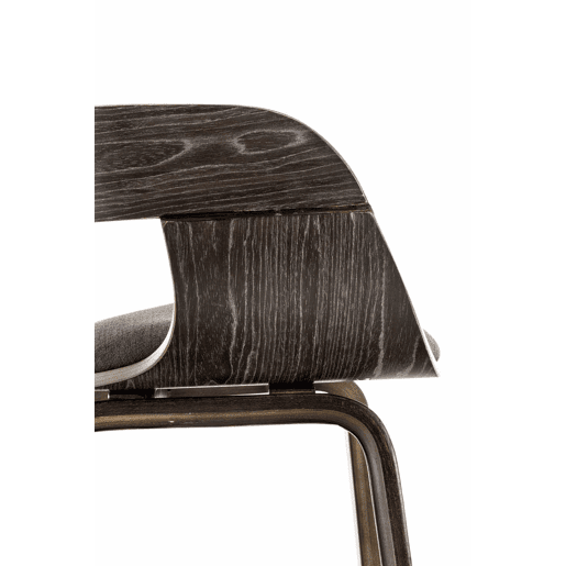 Silla De Visita Kingston En Tela Grisgris oscuro 46X49X73 cm