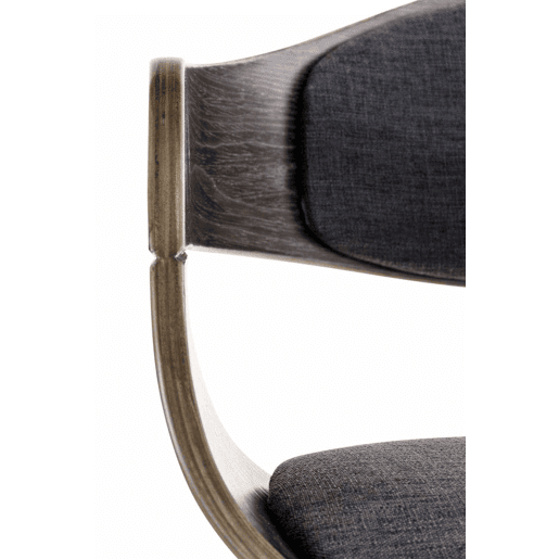 Silla De Visita Kingston En Tela Grisgris oscuro 46X49X73 cm